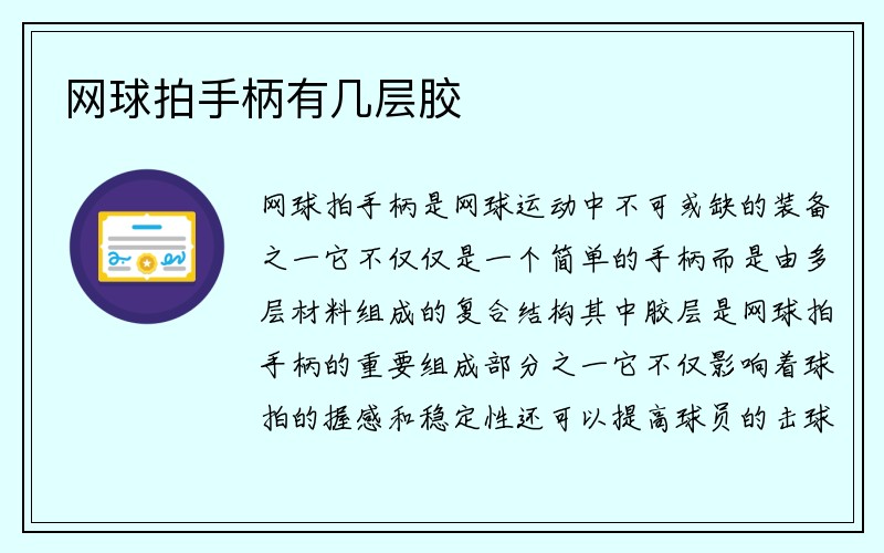 网球拍手柄有几层胶