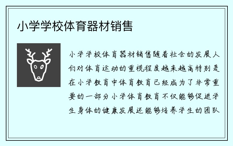 小学学校体育器材销售